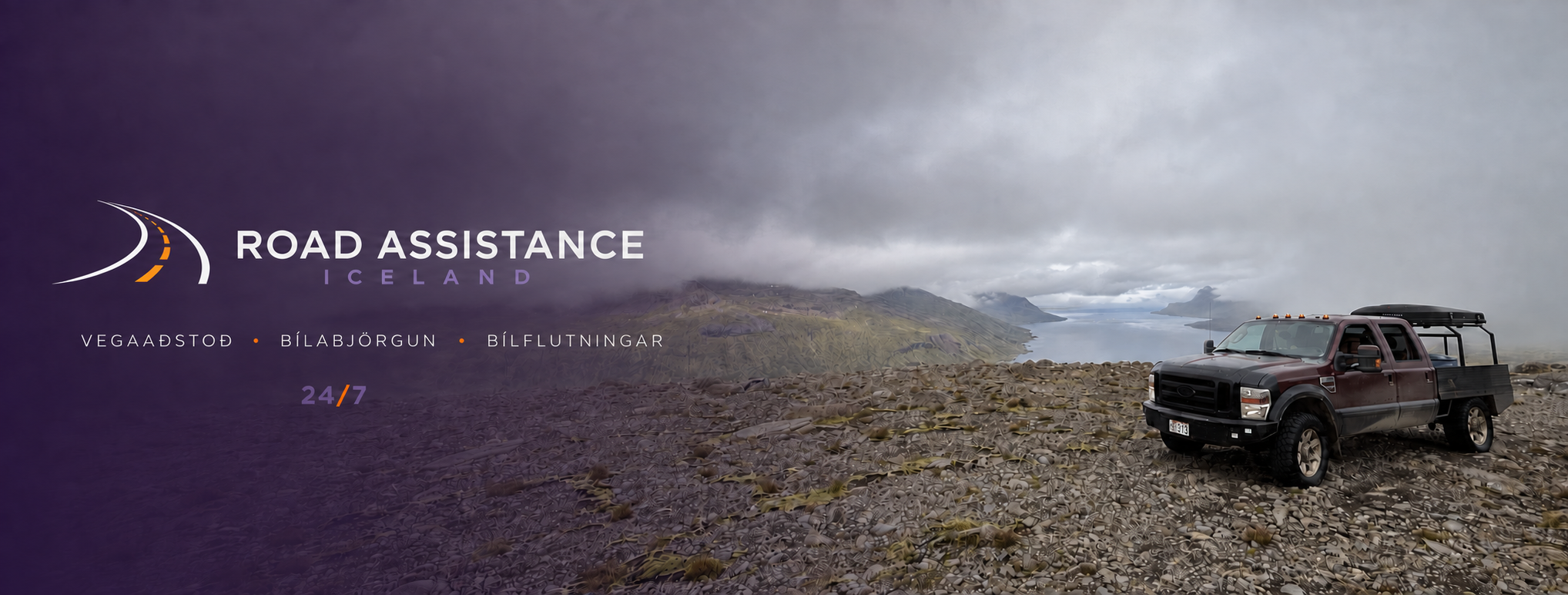 Road Assistance Iceland — vegaaðstoð, bílabjörgun og bílflutningar
